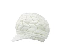 Andiker Damen Barett Mütze Soft Vintage Mütze (DE/NL/SE/PL, Alphanumerisch, Einheitsgröße, Weiss )