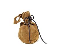 Andracor - Münzbeutel aus Leder - Mittelalterlicher Beutel mit Gürtelschlaufe für Freizeit, LARP, Cosplay Römer & Fantasy - Hellbraun