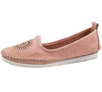 Andrea Conti 0023410 Damen Slipper Ballerina Mokassins Leder, Größe:40 EU, Farbe:Rosa