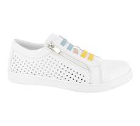 Andrea Conti Bequeme Schnürschuhe für Damen, weiß, Größe 41 EU
