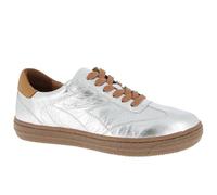 Sneaker ANDREA CONTI, Damen, Gr. 39, silberfarben, cognac, Glattleder, Leder, Rindsleder, Schuhe Sneaker (94991561-39) silberfarben, cognac