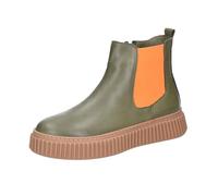 Andrea Conti 0068018/1355 Schlupfstiefel Glattleder Damen in grün-Kombi - Gr. 41