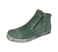 Andrea Conti 0349615208 Peppermint (Grün) - geflochtener Slipper - Damenschuhe Modische Stiefelette / Boots, Grün, leder für Damen, türkis, Größe 38 EU