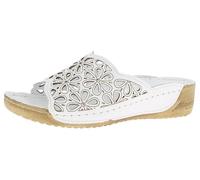 Andrea Conti Damen Pantolette Flacher Slipper Weiß Größe 41