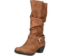 Stiefel ANDREA CONTI, Damen, Gr. 39, braun (cognac), Lederimitat, Schuhe (29935146-39) cognac