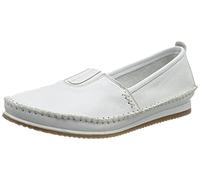 Andrea Conti Damen Slipper 1887801 Weiß Glattleder Größe 36