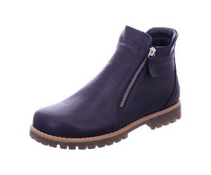 Andrea Conti 3448180017 Dunkelblau - ungefütterte Stiefelette - Damenschuhe Top Trends, Blau, leder, absatzhöhe: 15 mm für Damen, blau, Größe 41 EU
