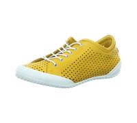 Andrea Conti Bequeme Schnürschuhe für Damen, gelb, Größe 38 EU
