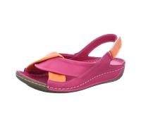 0779601 Da.-Sandalette magenta/papaya Gr. 40