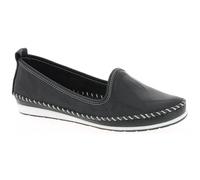 Slipper mit flexibler Laufsohle 36 schwarz Damen Schlupfschuhe 36 schwarz