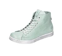 Andrea Conti Schuhe Damen High Top Sneaker 0341500 – Leder Schnürer dynamisch, Peppermint, 41 EU