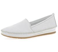 Andrea Conti Damen Slipper 1889601 – Bequem, Leder, Sommer, Weiß, Größe 39 EU