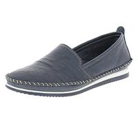 Andrea Conti Damen Leder Slipper 1889601, Größe:40 EU, Farbe:Blau