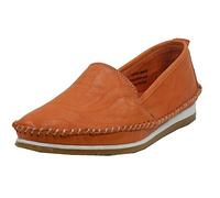 Andrea Conti Damen Leder Slipper 1889601, Größe:41 EU, Farbe:Orange
