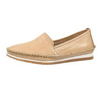 Andrea Conti Damen Leder Slipper Kombitalent trageangenehm leicht 1889601, Größe:42 EU, Farbe:Beige