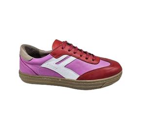 Andrea Conti Damen Low Top Freya Sneaker, Chili/pink/weiß/Peanut, 37 EU