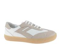 Andrea Conti Damen Low Top Freya Sneaker, Weiß Silbergrau, 39 EU