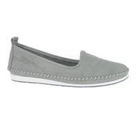 Andrea Conti Damen Mokassin Leder Slipper Ballerina Eyecatcher bequem 0027449, Größe:38 EU, Farbe:Grau