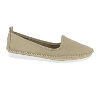 Andrea Conti Damen Mokassins Leder Ballerina Casual bequem kombistark 0027449, Größe:40 EU, Farbe:Beige