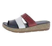 Andrea Conti Damen Pantolette, d.blau/weiß/Chili, 37 EU