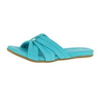 Andrea Conti Damen Pantolette Flacher Slipper, aquamarin, 40 EU