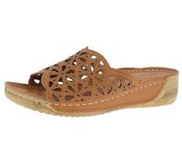 Pantolette ANDREA CONTI, Damen, Gr. 42, cognac, Glattleder, Schuhe Pantolette (57044241-42) cognac