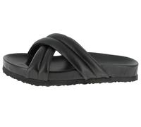 Andrea Conti Damen Pantolette Flacher Slipper, schwarz, 36 EU