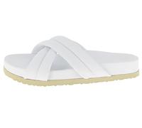 Andrea Conti Damen Pantolette Flacher Slipper, weiß, 40 EU