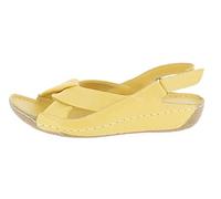 Andrea Conti Damen Sandalette Sandale, gelb, 39 EU