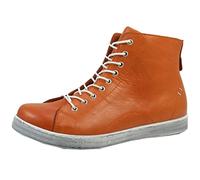 Andrea Conti Damen Schnürboots High Top Leder 0341500, Größe:40 EU, Farbe:Orange