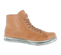 Andrea Conti Damen Schnürboots High Top Leder 0341500, Größe:41 EU, Farbe:Orange
