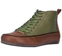 Andrea Conti Damen Schnürer Sneaker, Oliv/d.braun, 36 EU