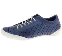 Andrea Conti Damen Schnürschuh Halbschuh Leder perforiert Schnürung 0345767, Größe:38 EU, Farbe:Blau