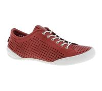 Andrea Conti Damen Schnürschuh Halbschuh Leder Sneaker mit Perforierung 0345767, Größe:37 EU, Farbe:Rot