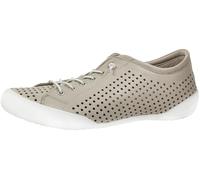 Andrea Conti Damen Schnürschuh Halbschuh Leder Sneaker mit Perforierung 0345767, Größe:41 EU, Farbe:Grau