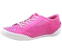 Andrea Conti Damen Schnürschuh Halbschuh Sommerschuh Leder perforiert 0345767, Größe:37 EU, Farbe:Pink