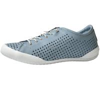 Andrea Conti Damen Schnürschuh Leder Halbschuh Sommerfarbe weich leicht 0345767, Größe:40 EU, Farbe:Blau