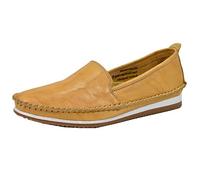 Andrea Conti Damen Slipper aus Leder weich und bequem 1889601, Größe:38 EU, Farbe:Gelb