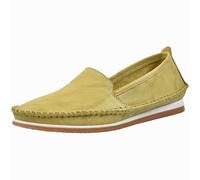Andrea Conti Damen Slipper aus Leder weich und bequem 1889601, Größe:42 EU, Farbe:Grün