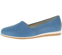Andrea Conti Damen Slipper Leder Mokassin lose Einlage 1881700, Größe:39 EU, Farbe:Blau