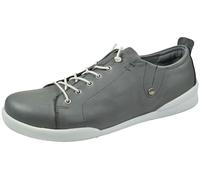 Andrea Conti Damen Slipper mit Zierschnürung sportiv seitlich Stretch 0345724, Größe:38 EU, Farbe:Grau