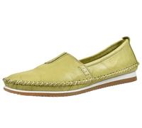 Andrea Conti Damen Slipper Mokassin aus sehr weichem Leder 1887801, Größe:39 EU, Farbe:Grün