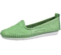 Andrea Conti Damen Slipper Mokassin aus weichem Leder im Boho Style 0027449
