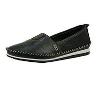 Andrea Conti Damen Slipper Mokassins Leder 1887801, Größe:39 EU, Farbe:Schwarz