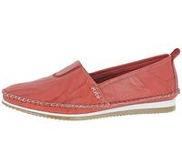Andrea Conti Damen Slipper Mokassins Leder 1887801, Größe:41 EU, Farbe:Rot