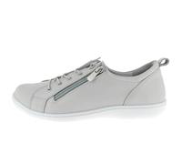 Andrea Conti Damen Sneaker aus Leder mit Reißverschluss und Wechselsohle 0341043, Größe:41 EU, Farbe:Grau