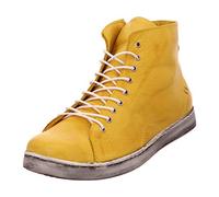 Andrea Conti Damen Sneaker High Top Schnürboots 0341500, Größe:39 EU, Farbe:Gelb