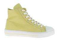 Andrea Conti Damen Sneaker Leder High Top Stiefelette 0067110, Größe:39 EU, Farbe:Gelb