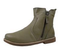 Andrea Conti Damen Stiefelette Boot schicke Nahtführung flach 0344814, Größe:38 EU, Farbe:Grün