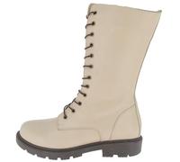 Andrea Conti Damen Stiefelette Combat Boot aus Leder mit Halbschaft 0022823, Größe:40 EU, Farbe:Beige